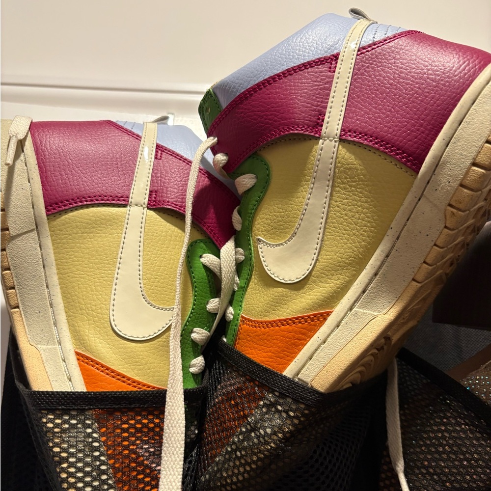 Nike dunk high multi color